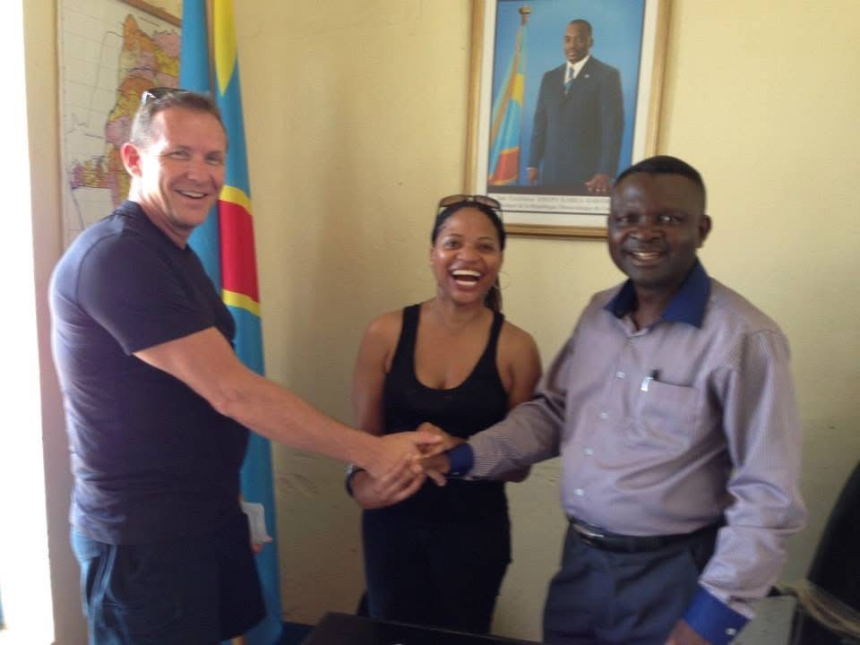 Scott van Iperen at a professional meeting in the Democratic Republic of the Congo