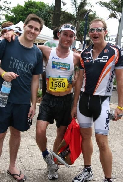 Scott van Iperen in cycling kit at a Noosa triathlon event